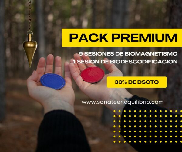 "Pack Premium de Bienestar: 9 Sesiones de Biomagnetismo a Distancia + 1 Sesión de Biodescodificación Emocional"